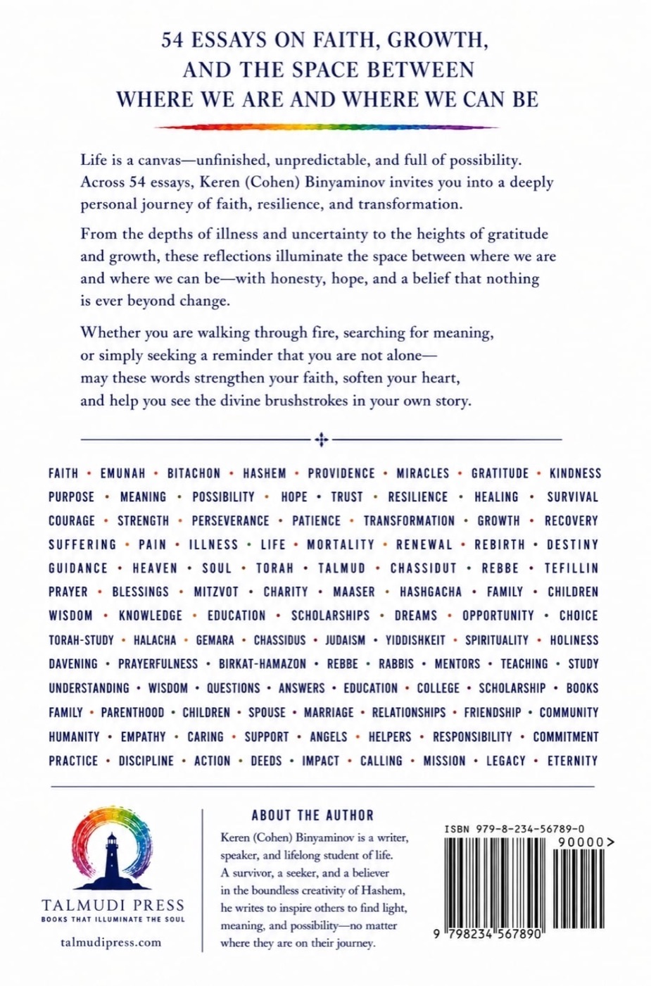 Back cover of The Canvas of Possibility